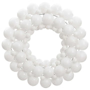Christmas wreath 45 cm polystyrene white