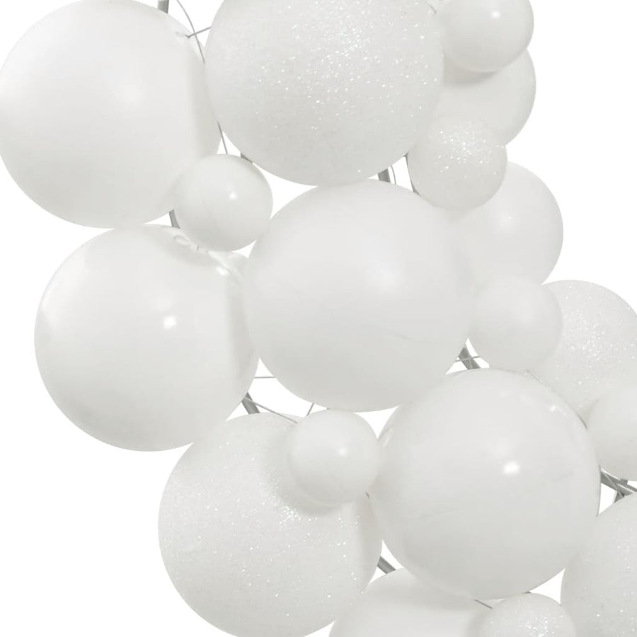 Kerstkrans 45 Cm Polystyreen Wit