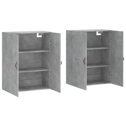 Hangkasten 2 St 69,5X34X90 Cm Betongrijs