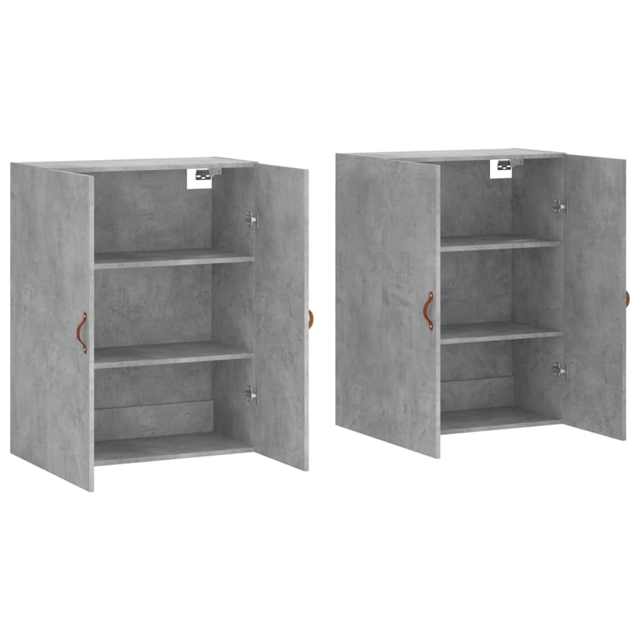 Hangkasten 2 St 69,5X34X90 Cm Betongrijs