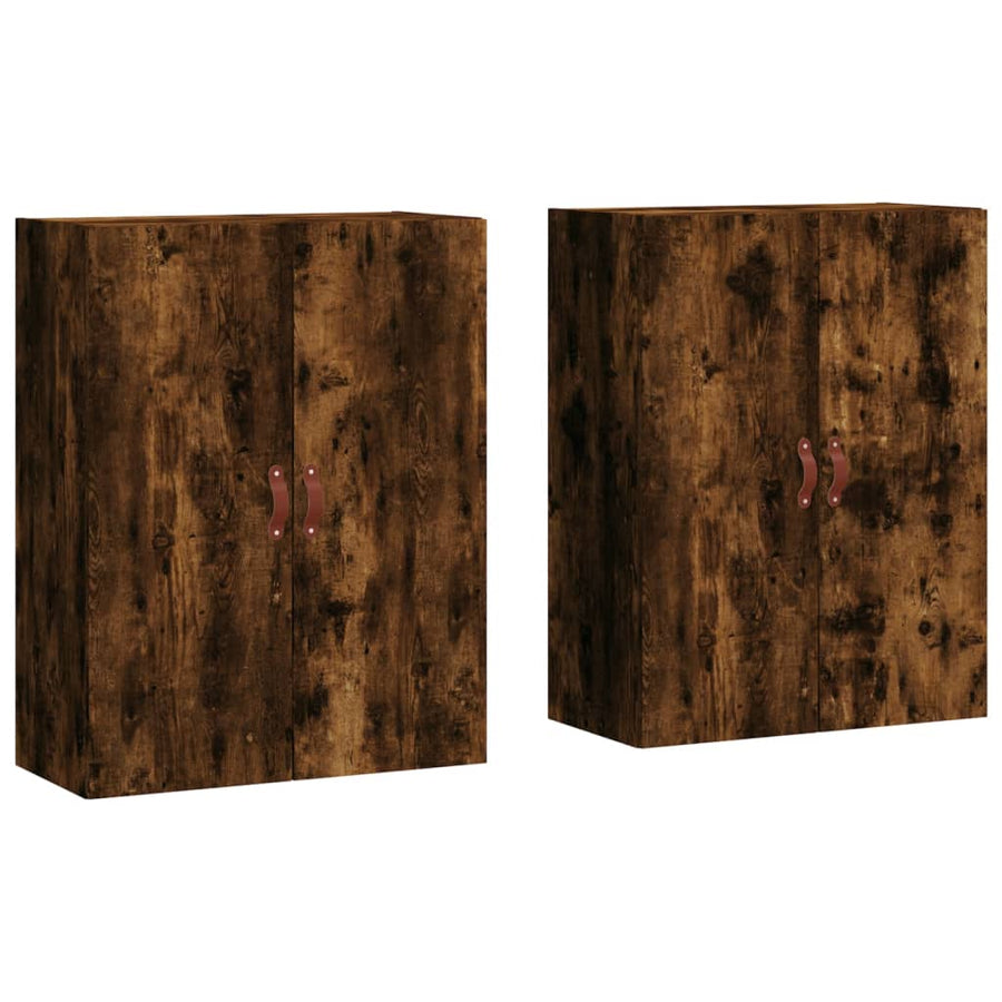 Hangkasten 69,5X34X90 Cm Kleurig 2 Gerookt eiken