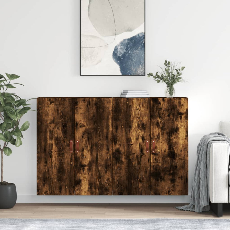 Hangkasten 69,5X34X90 Cm Kleurig 2 Gerookt eiken