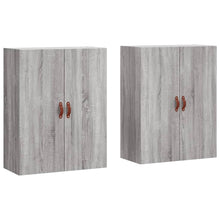 Hangkasten 69,5X34X90 Cm Eikenkleurig 2 Grijs sonoma