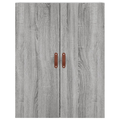 Hangkasten 69,5X34X90 Cm Eikenkleurig 2 Grijs sonoma