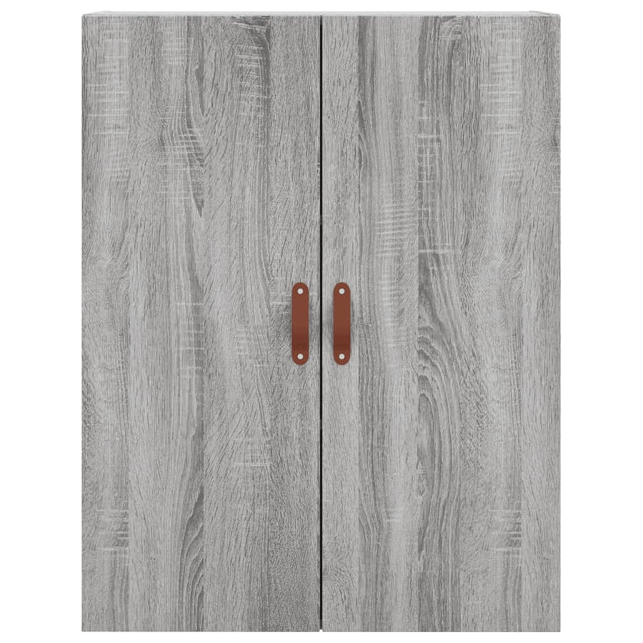 Hangkasten 69,5X34X90 Cm Eikenkleurig 2 Grijs sonoma
