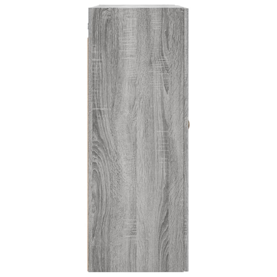 Hangkasten 69,5X34X90 Cm Eikenkleurig 2 Grijs sonoma