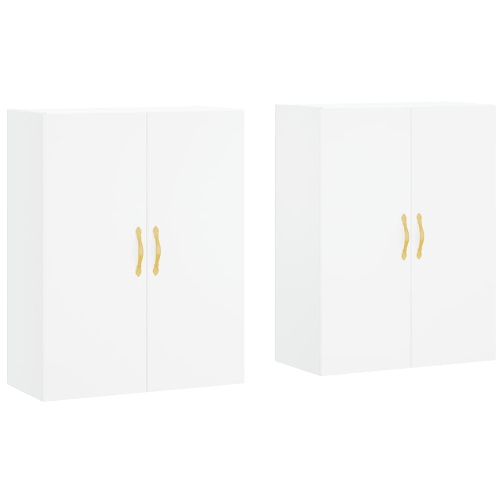 Hangkasten 2 St 69,5X34X90 Cm Wit