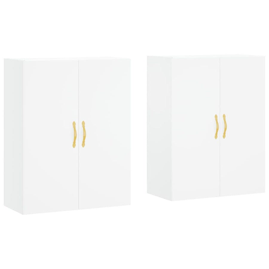 Hangkasten 2 St 69,5X34X90 Cm Wit
