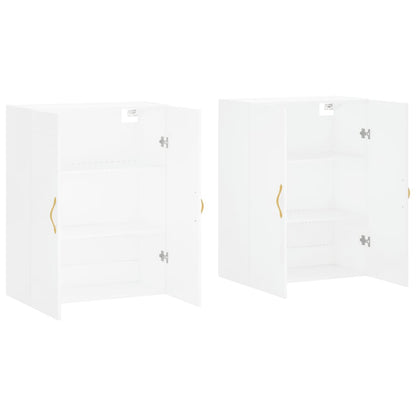 Hangkasten 2 St 69,5X34X90 Cm Wit