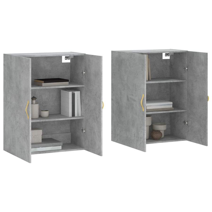 Hangkasten 69,5X34X90 Cm 2 Betongrijs