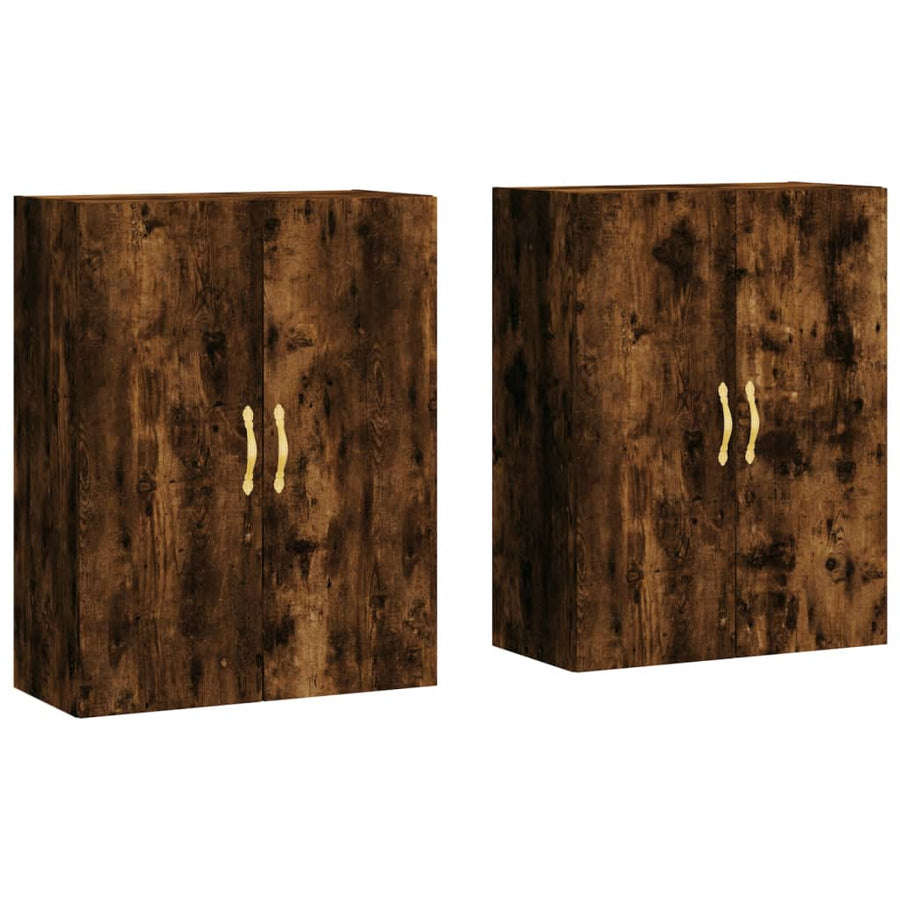 Hangkasten 69,5X34X90 Cm Kleurig 2 Gerookt eiken