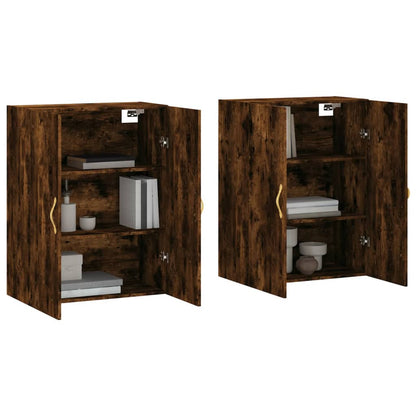 Hangkasten 69,5X34X90 Cm Kleurig 2 Gerookt eiken