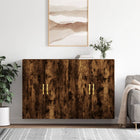 Wall cabinets 2 pcs 69.5x34x90 cm smoked oak look