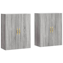 Hangkasten 69,5X34X90 Cm Eikenkleurig 2 Grijs sonoma
