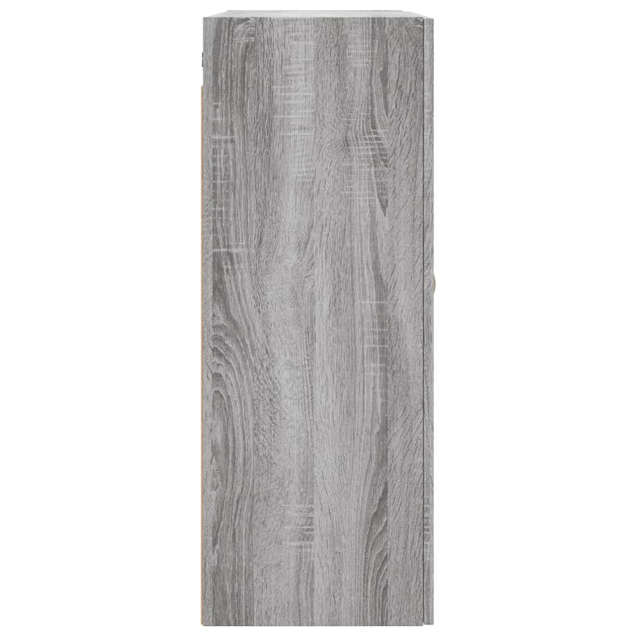 Hangkasten 69,5X34X90 Cm Eikenkleurig 2 Grijs sonoma