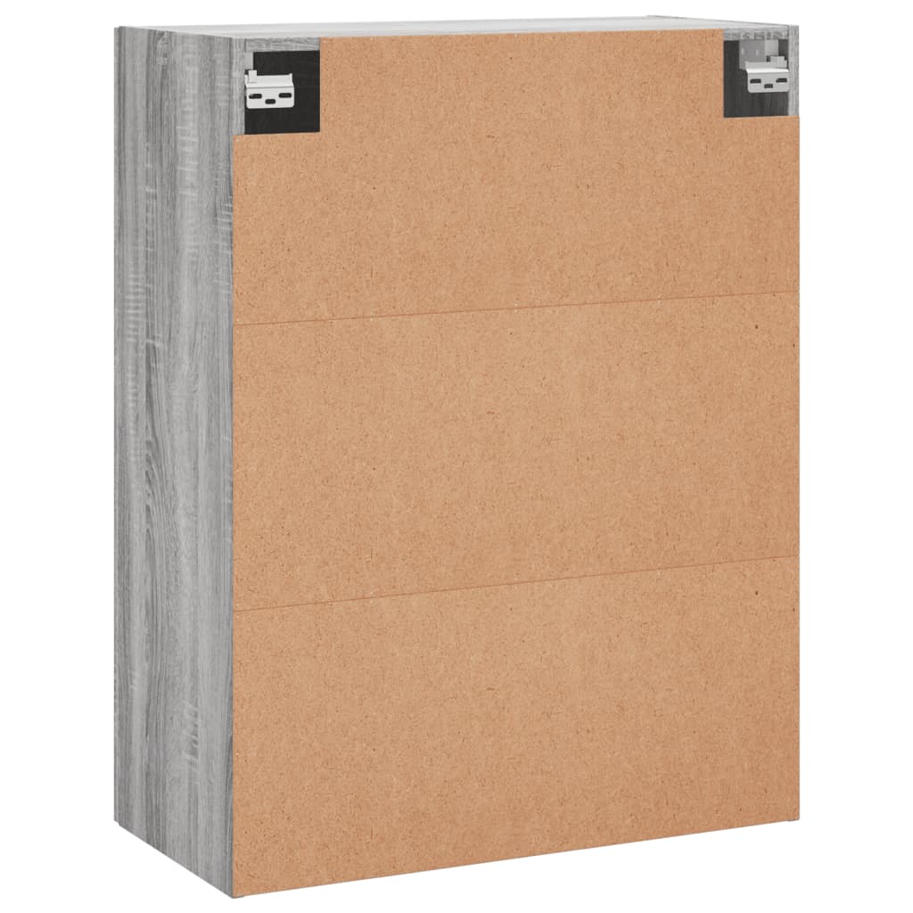 Hangkasten 69,5X34X90 Cm Eikenkleurig 2 Grijs sonoma