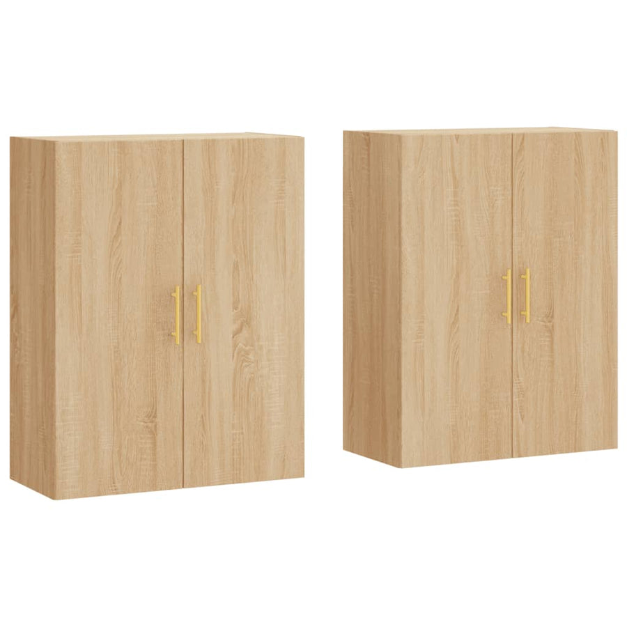 Hangkasten 69,5X34X90 Cm Kleurig 2 Sonoma eiken