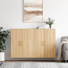 Wall cabinets 2 pcs 69.5x34x90 cm Sonoma oak coloured
