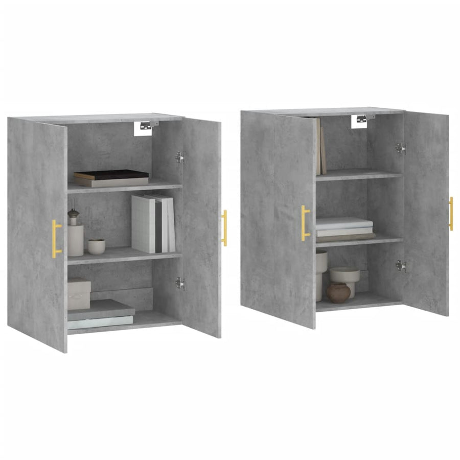 Hangkasten 69,5X34X90 Cm 2 Betongrijs