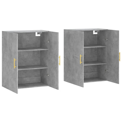 Hangkasten 69,5X34X90 Cm 2 Betongrijs