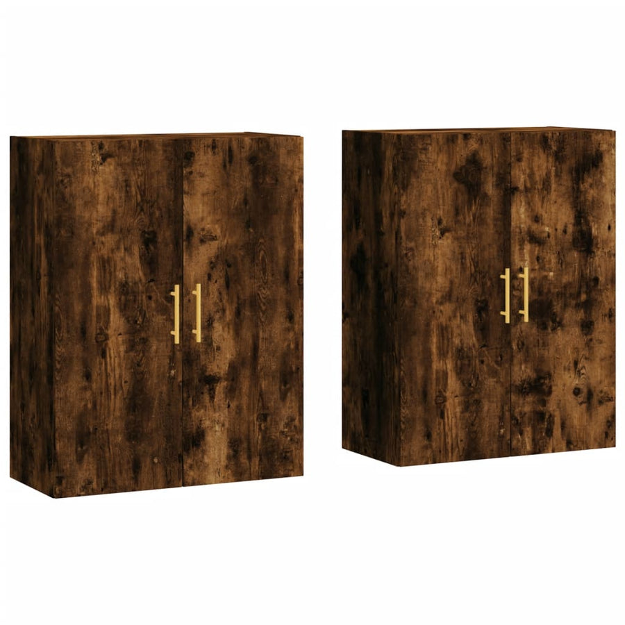 Hangkasten 69,5X34X90 Cm Kleurig 2 Gerookt eiken