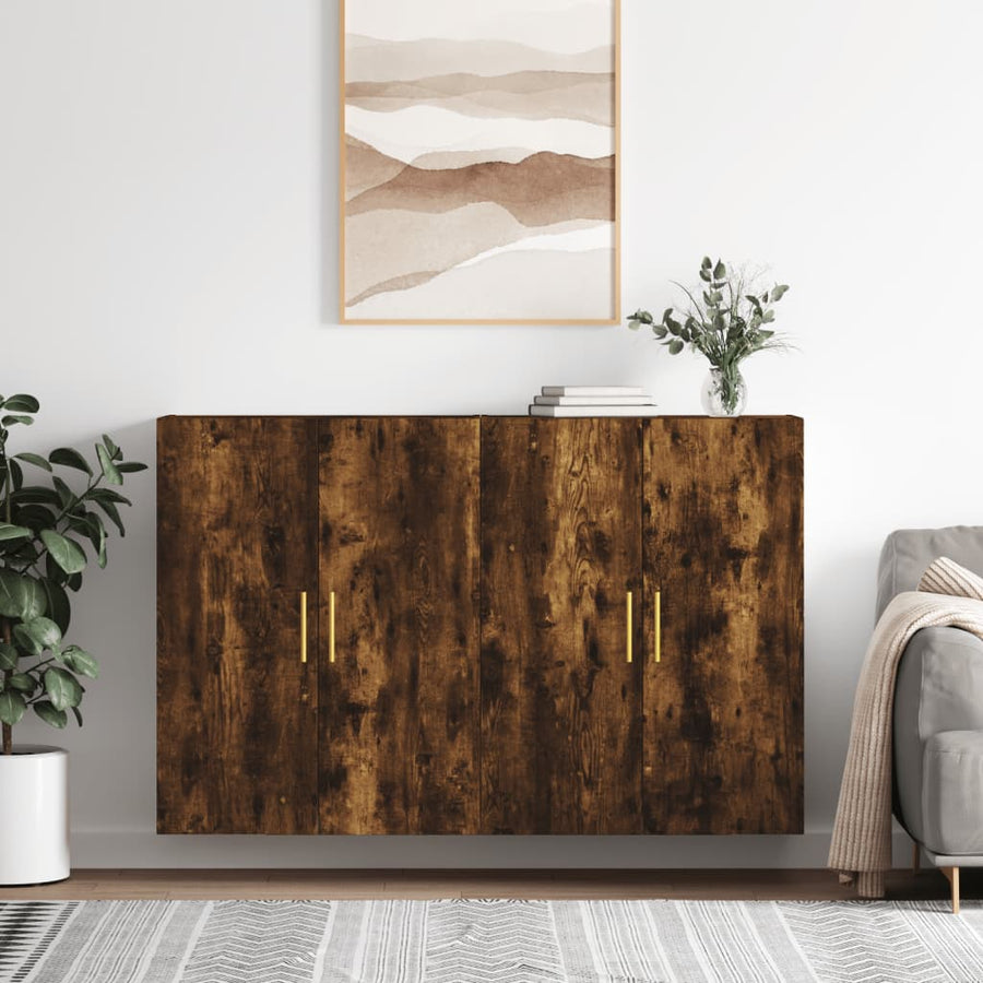 Hangkasten 69,5X34X90 Cm Kleurig 2 Gerookt eiken