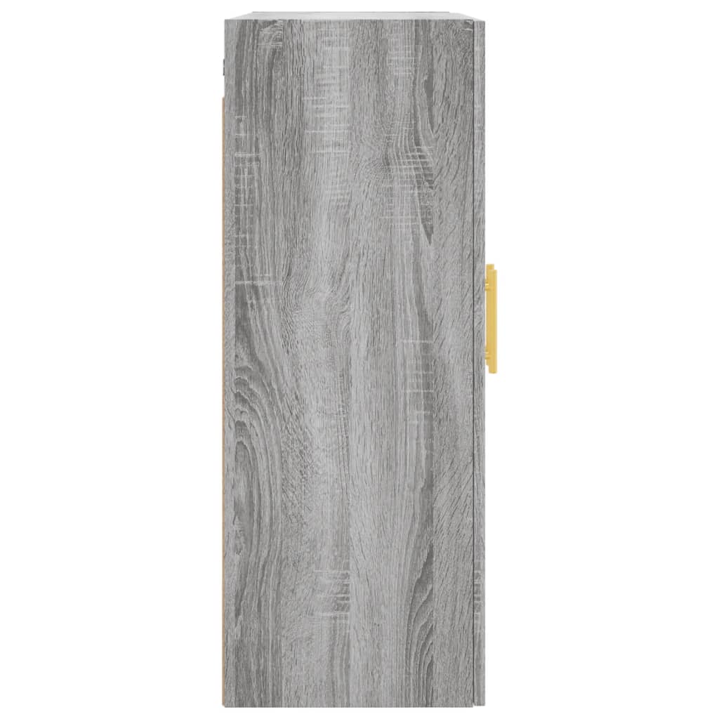 Hangkasten 2 St 69,5X34X90 Cm Grijs Sonoma Eikenkleurig
