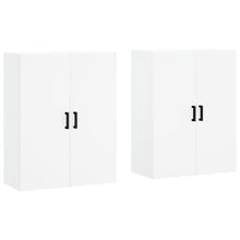 Hangkasten 2 st 69,5x34x90 cm wit