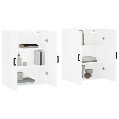 Hangkasten 2 st 69,5x34x90 cm wit