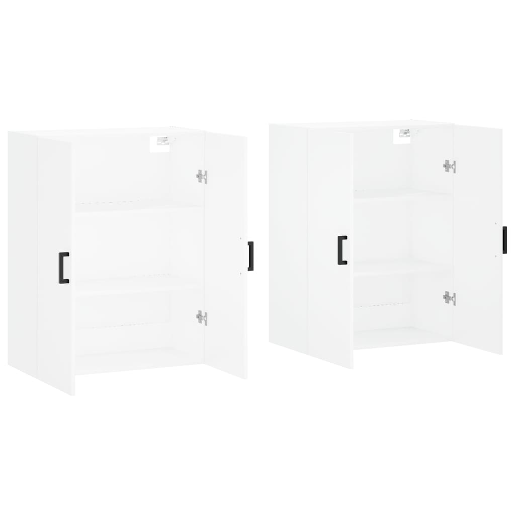 Hangkasten 2 st 69,5x34x90 cm wit
