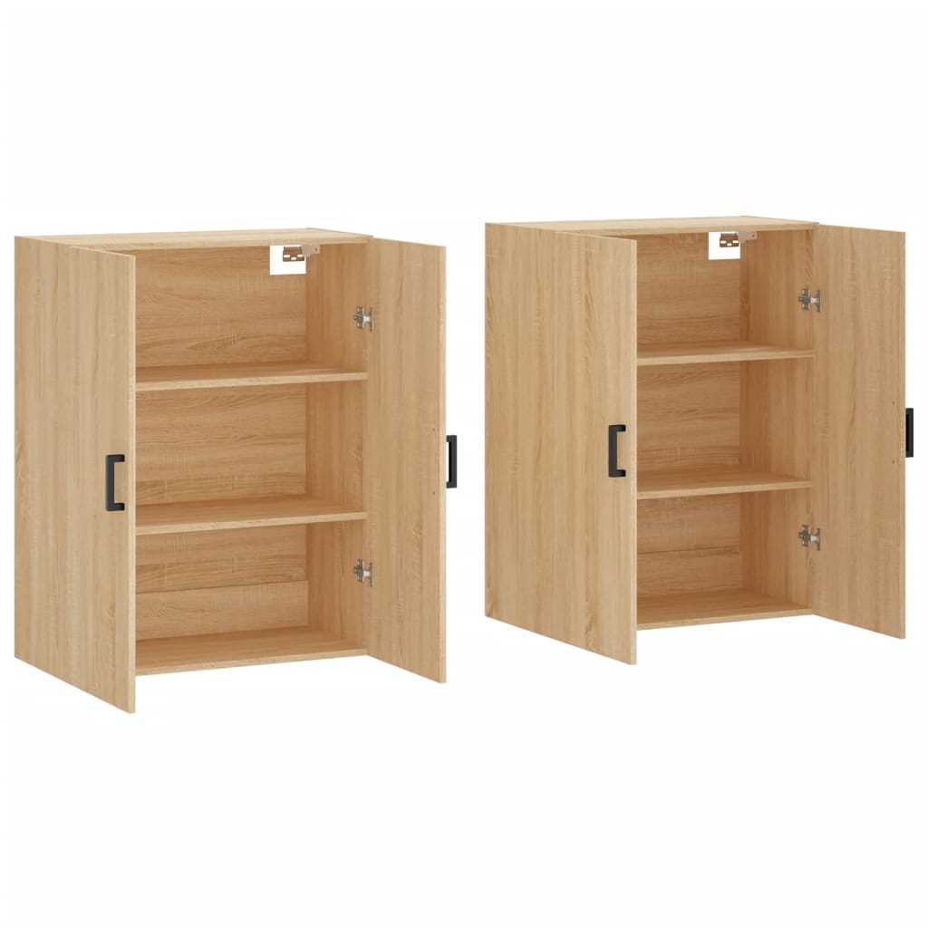 Hangkasten 69,5X34X90 Cm Kleurig 2 Sonoma eiken