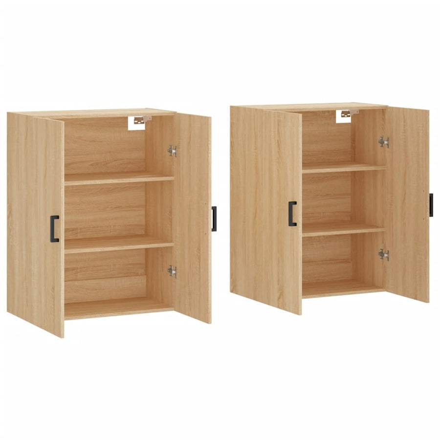 Hangkasten 69,5X34X90 Cm Kleurig 2 Sonoma eiken
