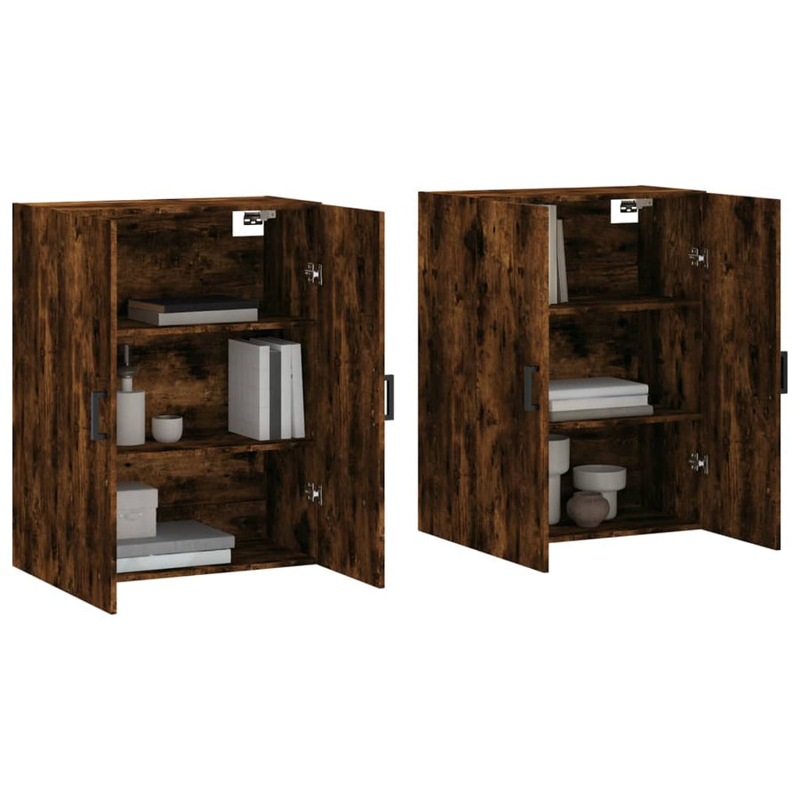 Hangkasten 69,5X34X90 Cm Kleurig 2 Gerookt eiken
