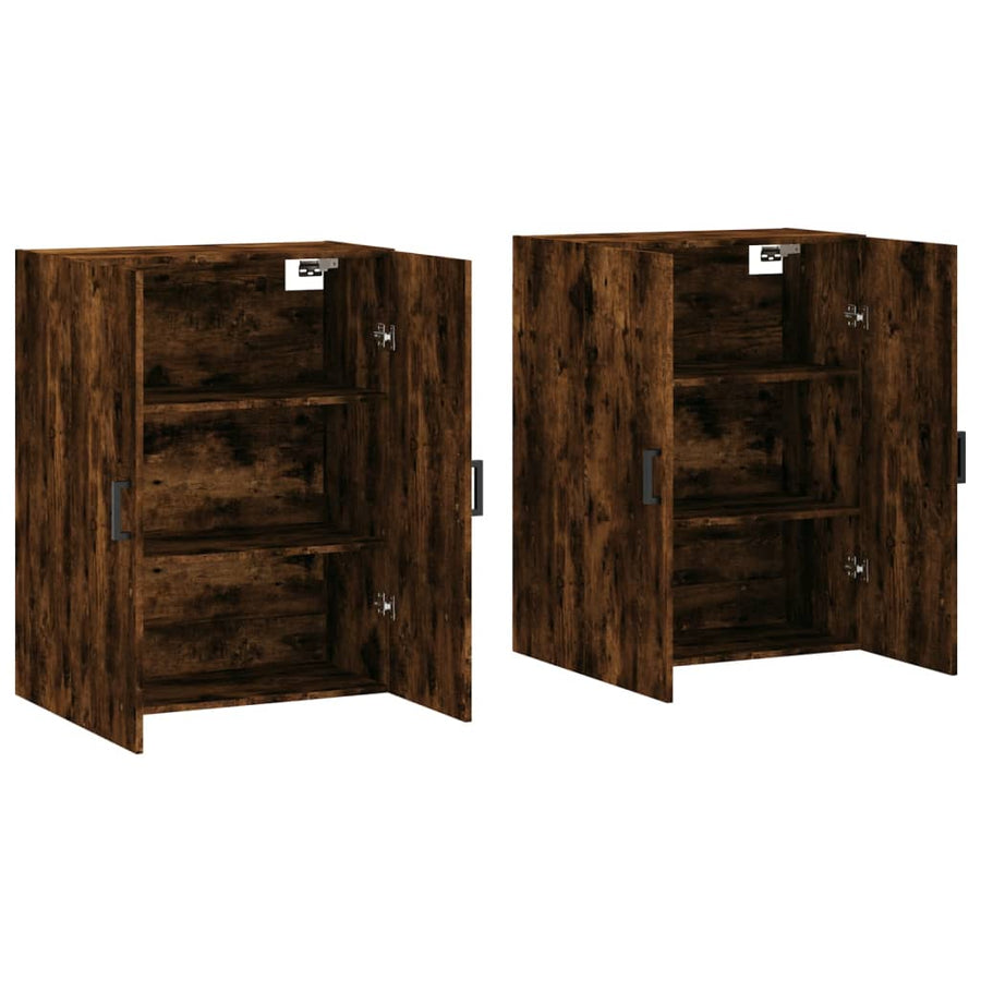 Hangkasten 69,5X34X90 Cm Kleurig 2 Gerookt eiken