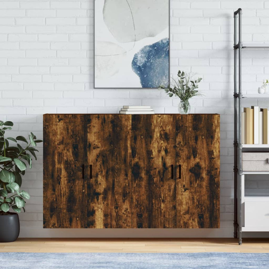 Hangkasten 69,5X34X90 Cm Kleurig 2 Gerookt eiken