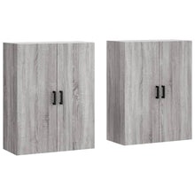 Hangkasten 69,5X34X90 Cm Eikenkleurig 2 Grijs sonoma