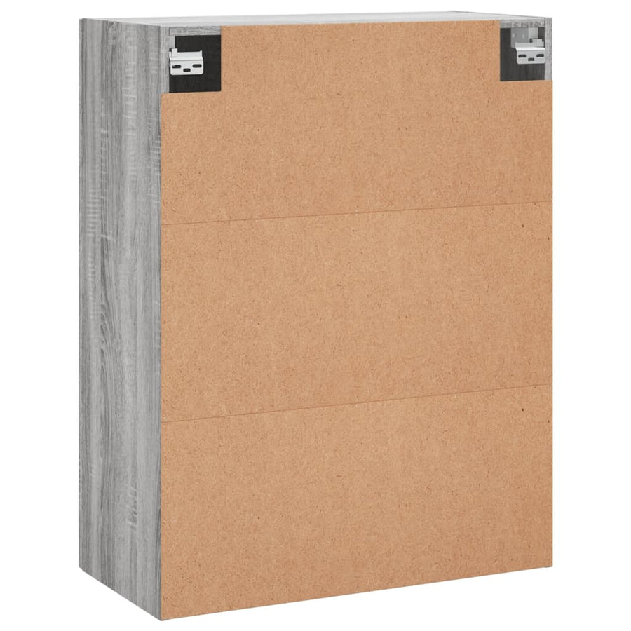 Hangkasten 69,5X34X90 Cm Eikenkleurig 2 Grijs sonoma