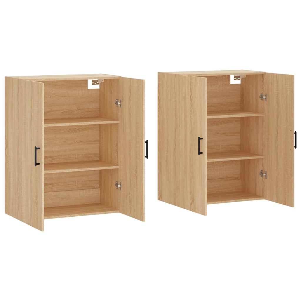 Hangkasten 69,5X34X90 Cm Kleurig 2 Sonoma eiken