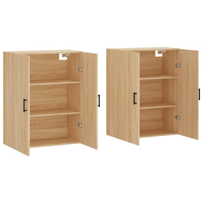 Hangkasten 69,5X34X90 Cm Kleurig 2 Sonoma eiken