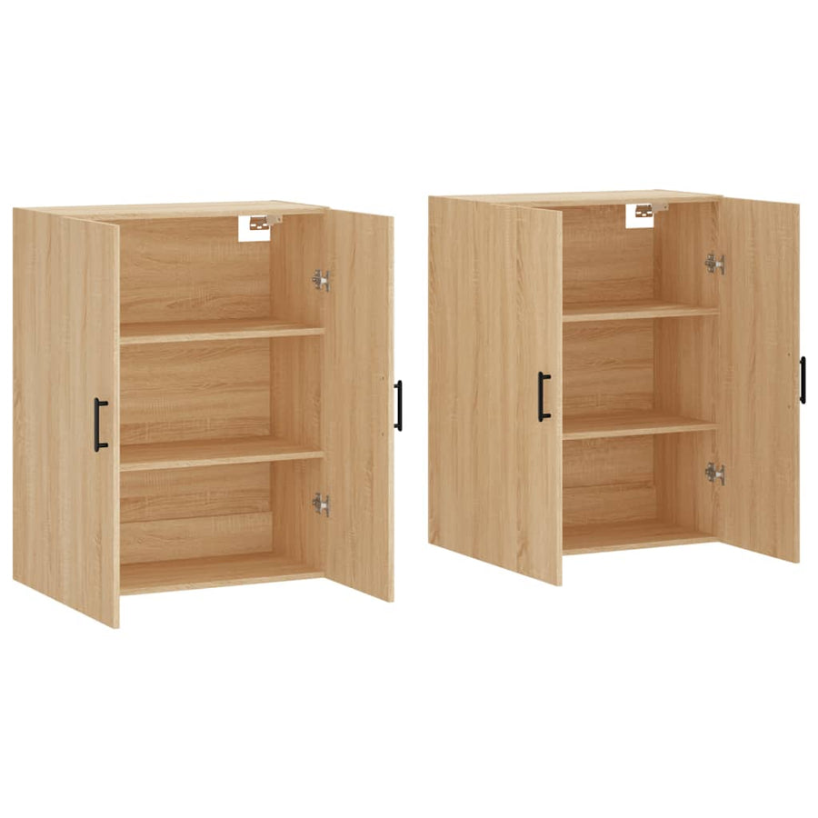 Hangkasten 69,5X34X90 Cm Kleurig 2 Sonoma eiken