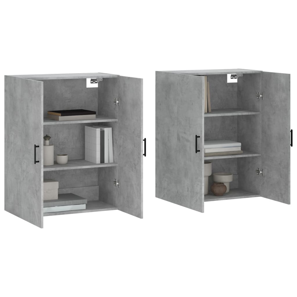 Hangkasten 69,5X34X90 Cm 2 Betongrijs