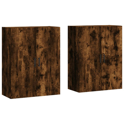 Hangkasten 69,5X34X90 Cm Kleurig 2 Gerookt eiken