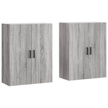 Hangkasten 69,5X34X90 Cm Eikenkleurig 2 Grijs sonoma