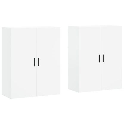 Hangkasten 2 St 69,5X34X90 Cm Wit