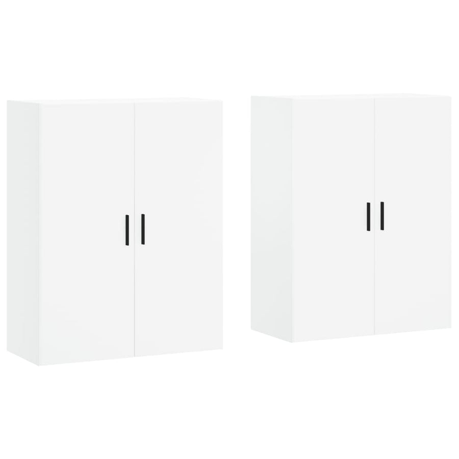 Hangkasten 2 St 69,5X34X90 Cm Wit