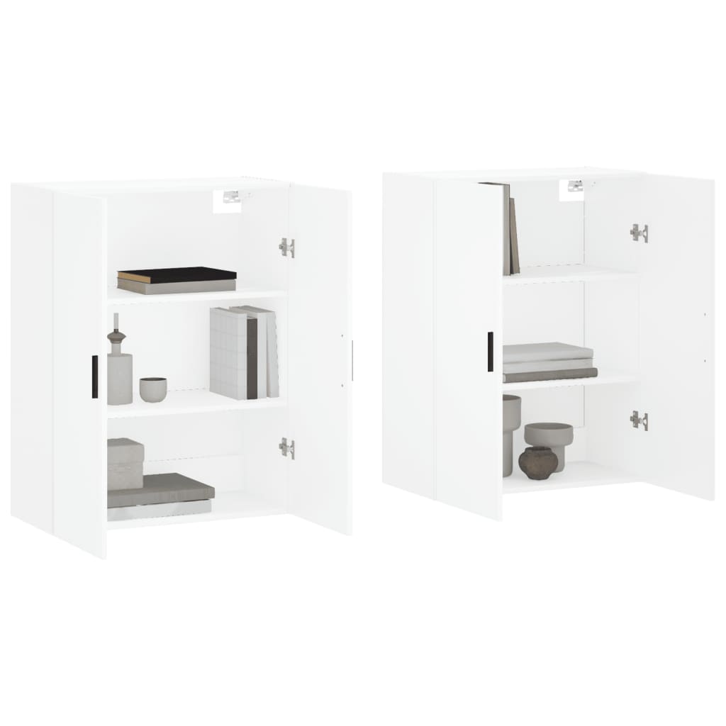 Hangkasten 2 St 69,5X34X90 Cm Wit