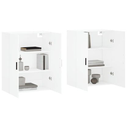 Hangkasten 2 St 69,5X34X90 Cm Wit
