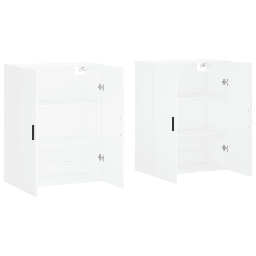 Hangkasten 2 St 69,5X34X90 Cm Wit