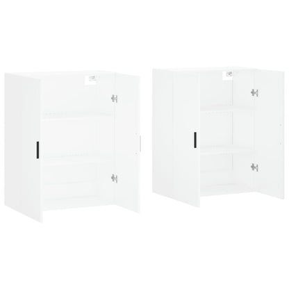 Hangkasten 2 St 69,5X34X90 Cm Wit