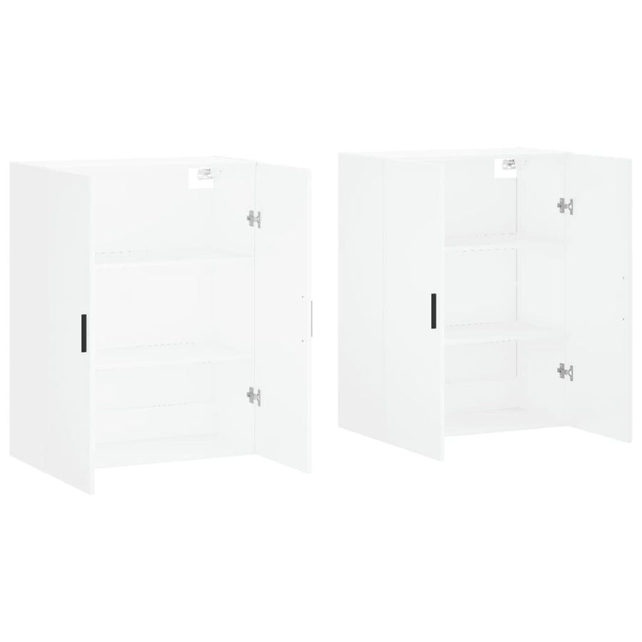Hangkasten 2 St 69,5X34X90 Cm Wit